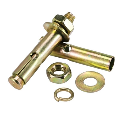 kupować Stal węglowa kolorowa Zinkem pokryta rękaw rozszerzenia kotwicę śrubę z otworem C / W Hex Nut & Wahser online manufacture