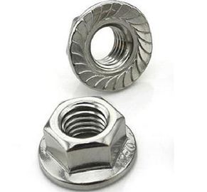 kupować Nakrętki sześciokątne kołnierzowe ze stali węglowej / stali nierdzewnej M5 - M20 z gwintem grubym / drobnym online manufacture