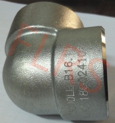 ASME B16.11 Złączki do spawania z kutego gniazda Klasa 3000 Kolanko 90 stopni A182 F316L