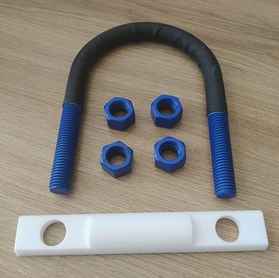 M6, M8, M10, M12, M14, M16 PTFE powłoka śrubka U z polizaminowaniem, 4 orzechy i półokrągła pręta